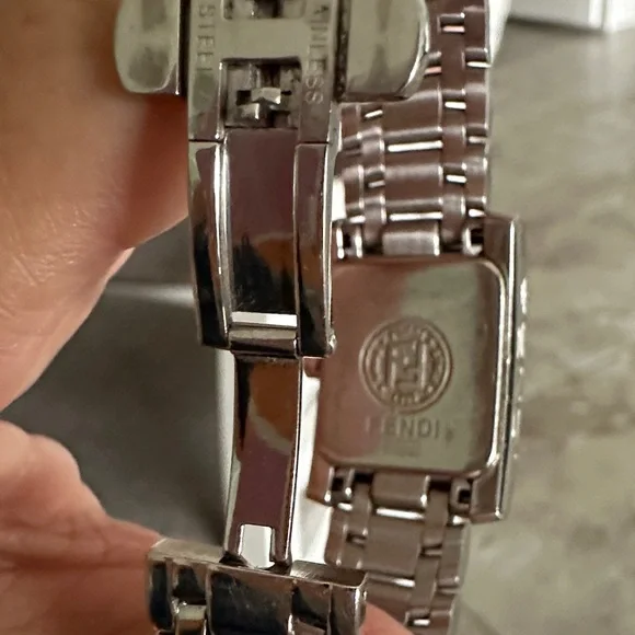 Fendi Silver Bracelet Watch with Dark Dial - Picture 10 of 14